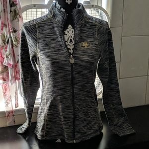 NFL PRO LINE 49ers full zippered sweater